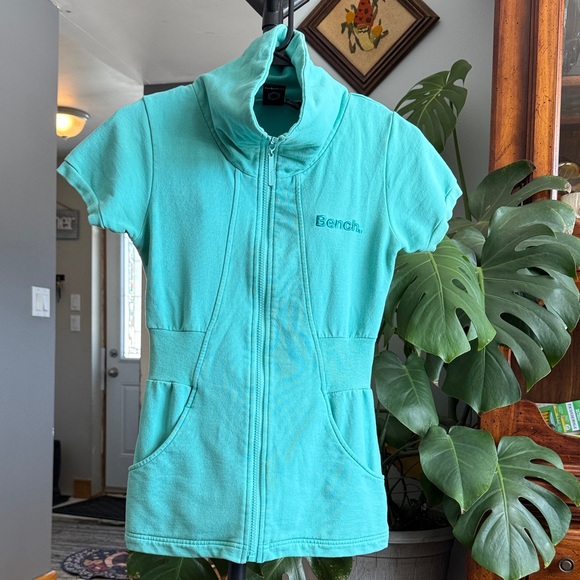 Bench Tops - Bench Aqua Short Sleeve Jacket